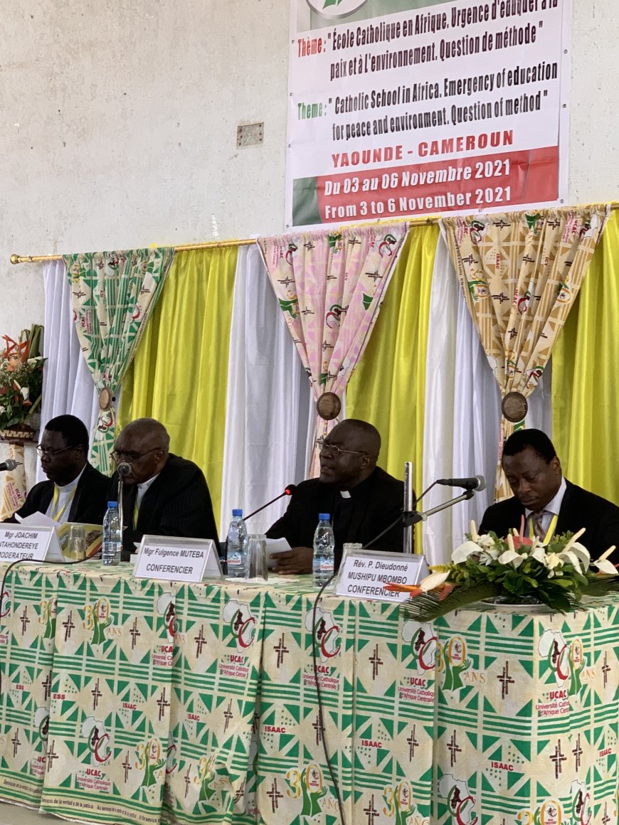 Symposium international Yaoundé - École catholique en Afrique,  urgence d'éduquer à la Paix et à l'environnement. Question de méthode