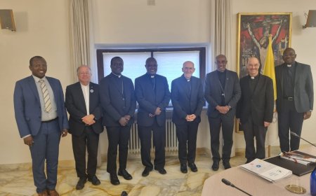 La délégation de l'Institut reçue par le Cardinal de Mendonça