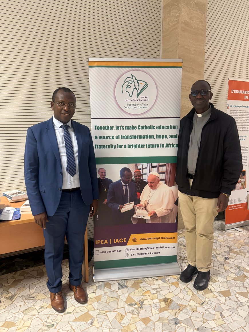 Institut Pacte Educatif Africain au jubilé de l'Education à Rome